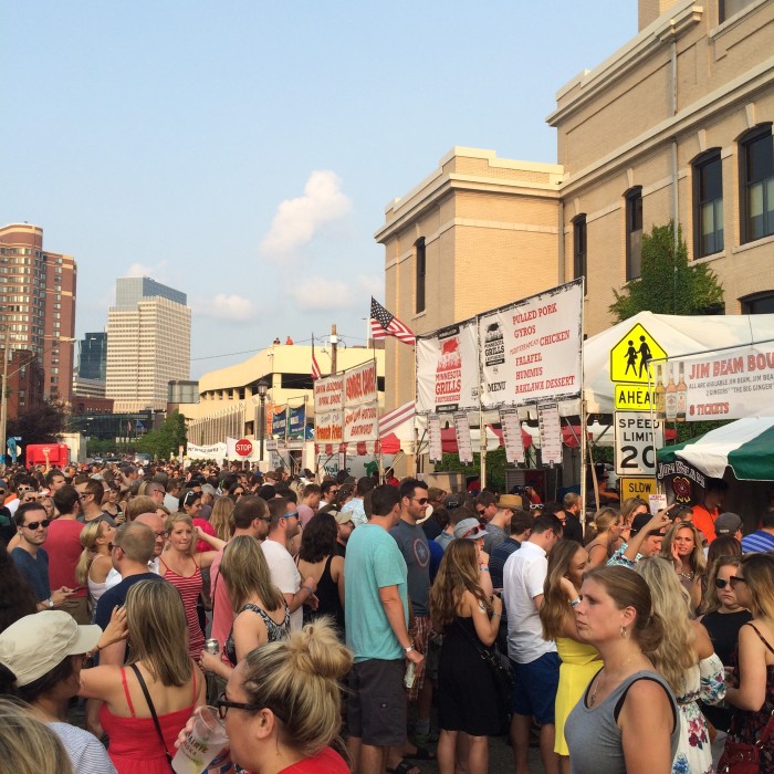 Grilling at Basilica Block Party